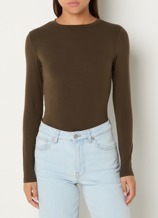 Selected Manja longsleeve met ronde hals