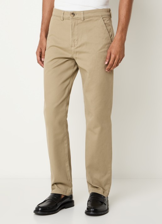 Selected Miles straight leg chino met steekzakken - detail 3 beige
