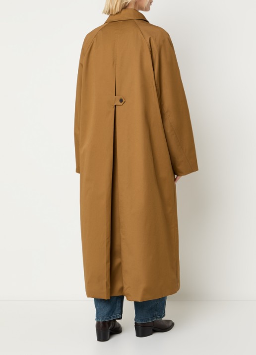 Selected Rayne trenchcoat met steekzakken - achterkant 4 camel