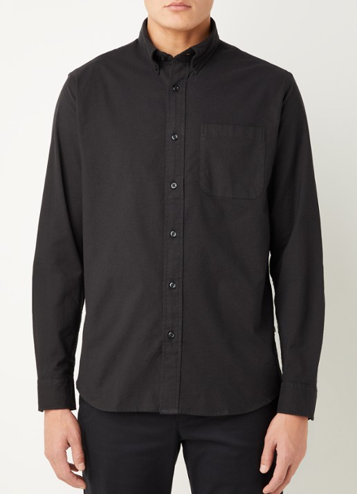 Selected Regrick regular fit overhemd in  katoenblend