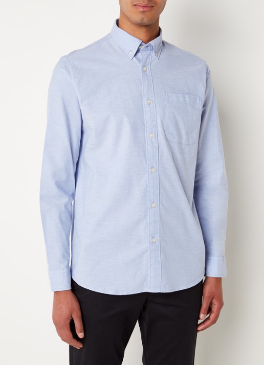 Selected Regrick regular fit overhemd van  katoen met borstzak