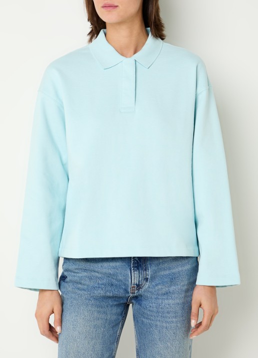 Selected Slfari Gia sweater met polokraag