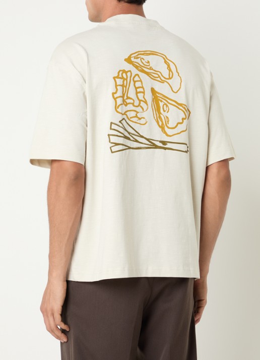 Selected T-shirt met backprint