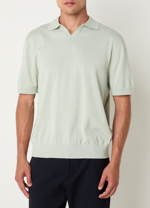 Selected Torino fijngebreide regular fit polo