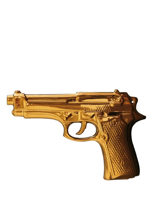 Seletti My Gun Gold Edition woondecoratie