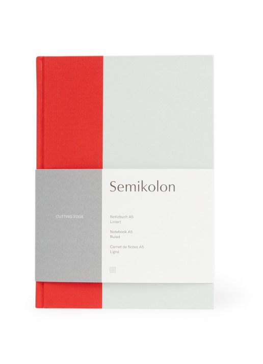 Semikolon Notebook a5 ruled cherry pista