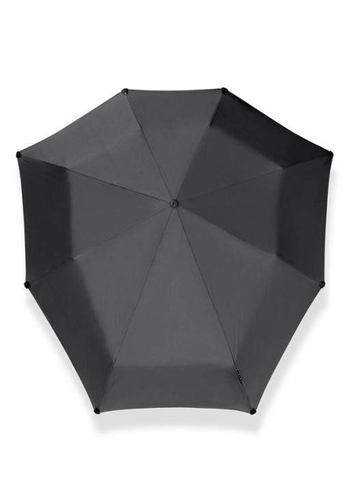 Senz Mini aerodynamische opvouwbare stormparaplu  - voorkant 5 zwart