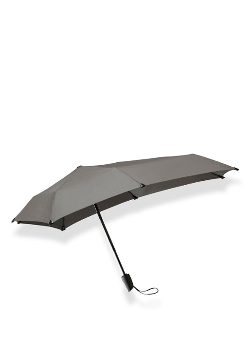 Senz Mini Automatic aerodynamische opvouwbare stormparaplu - voorkant 4 grijs