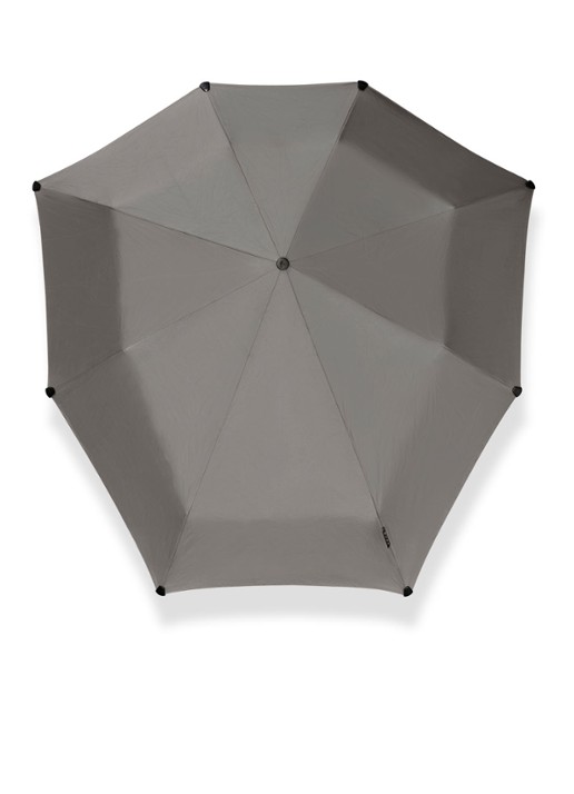 Senz Mini Automatic aerodynamische opvouwbare stormparaplu - voorkant 5 grijs