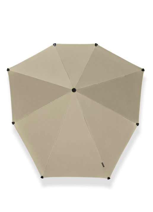 Senz Original aerodynamische lange stormparaplu - voorkant 2 beige