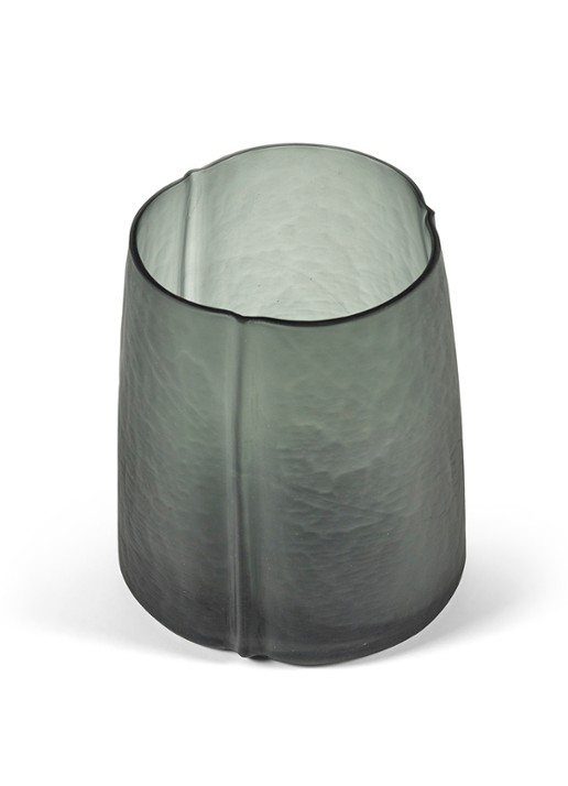 Serax  01 Gevormde vaas van mondgeblazen glas 20 cm  - detail 4 antraciet