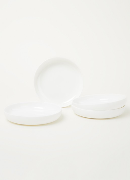 Serax Base By Piet boon ontbijtbord 16 cm set van 4 - voorkant 2 wit