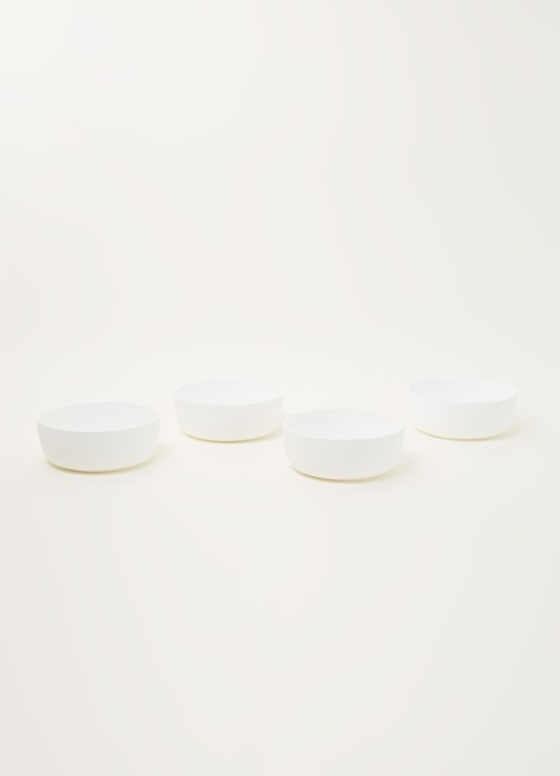 Serax Base kom M 16 cm set van 4 - voorkant 2 wit
