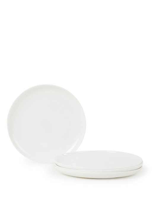 Serax Base ontbijtbord 16 cm set van 4  - voorkant 2 wit