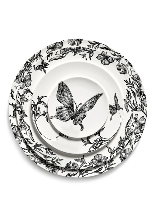 Serax Butterfly ontbijtbord 12 cm - detail 5 wit