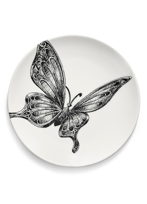 Serax Butterfly ontbijtbord 12 cm - voorkant 2 wit