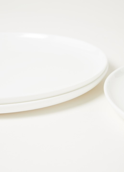 Serax By Piet Boon dinerbord 24 cm set van 4 - detail wit