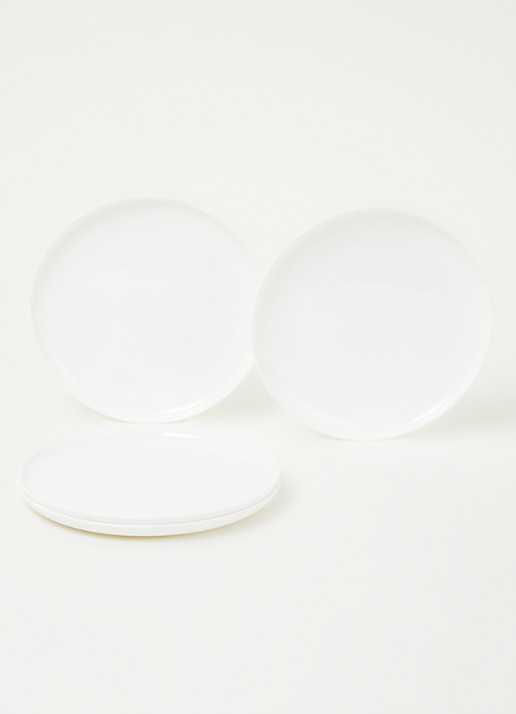 Serax By Piet Boon ontbijtbord M 20 cm set van 4 - voorkant 3 wit