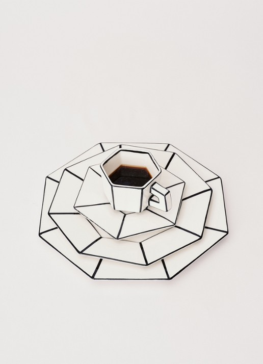 Serax Carte Blanche espressokopje en schotel - detail 6 wit