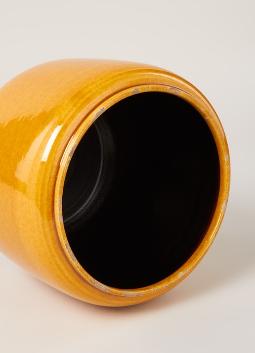 Serax Costa bloempot voor binnen - 19 cm  - detail geel