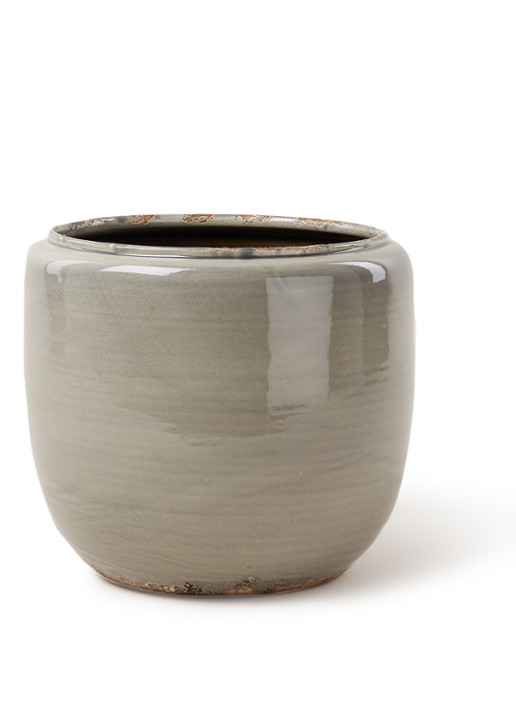 Serax Costa M bloempot van aardewerk voor binnen Ø21 cm - voorkant 2 lever