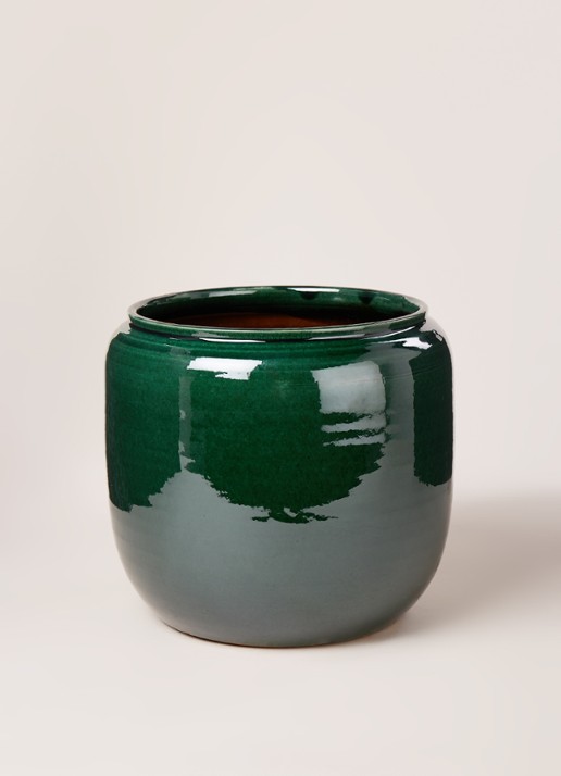 Serax Costa S bloempot voor binnen Ø18,5 cm - voorkant 2 groen