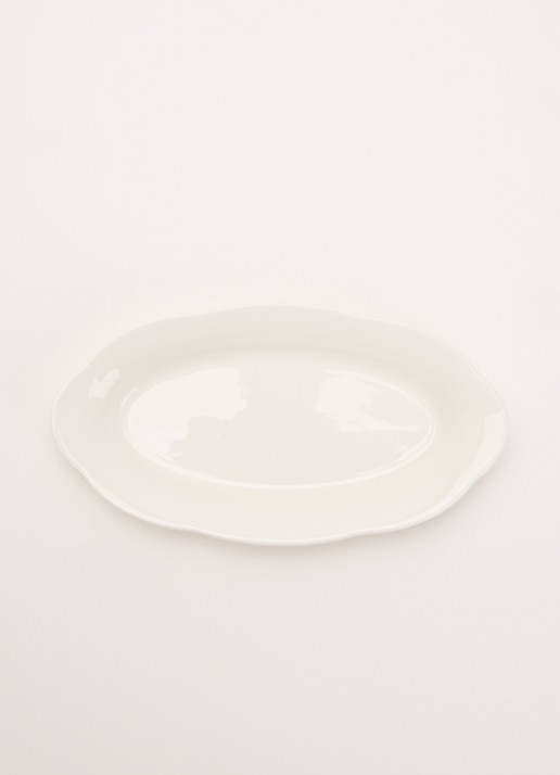 Serax Deep Oval S gebaksbordje 18,5 cm - voorkant 2 wit