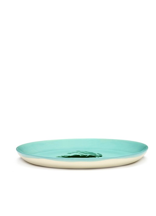 Serax FEAST Azure Artisjok M dinerbord 22,5 cm - detail turquoise
