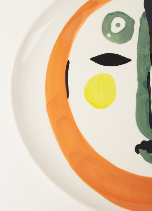 Serax FEAST Face 1 onderbord 35 cm - detail gebroken wit
