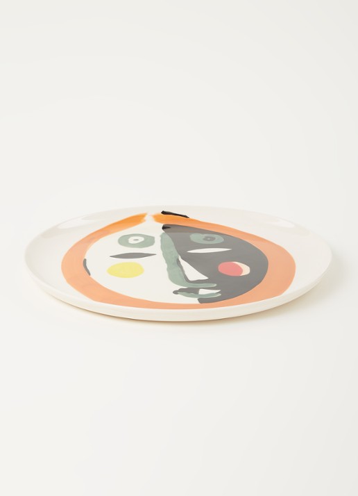 Serax FEAST Face 1 onderbord 35 cm - voorkant 3 gebroken wit