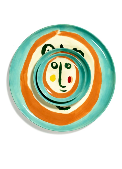 Serax FEAST Face 2 XS gebaksbordje 16 cm - detail 3 turquoise