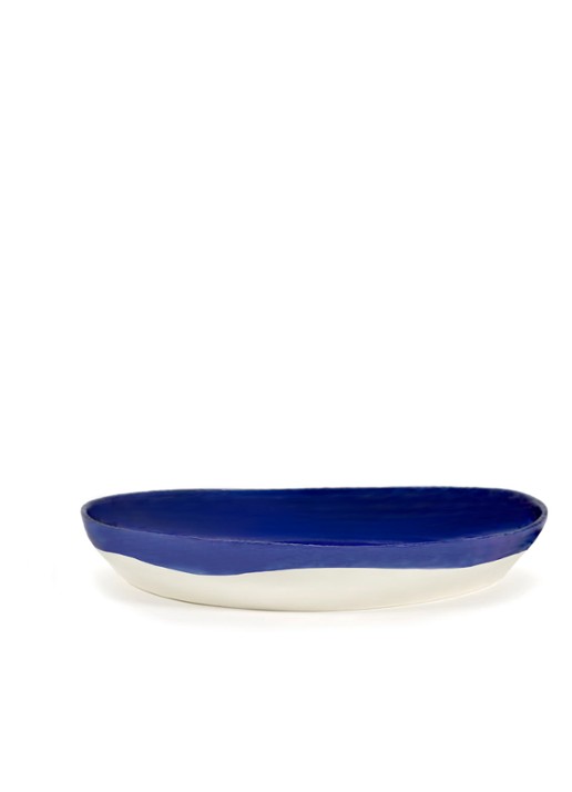 Serax FEAST Lapis Lazuli Swirl-Dots L serveerschaal 35 cm - detail 3 donkerblauw