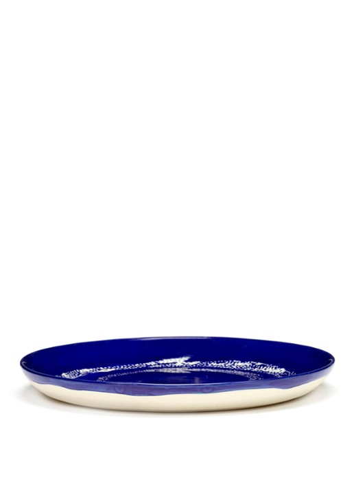 Serax FEAST Lapis Lazuli Swirl-Dots S ontbijtbord 19 cm - detail 3 donkerblauw