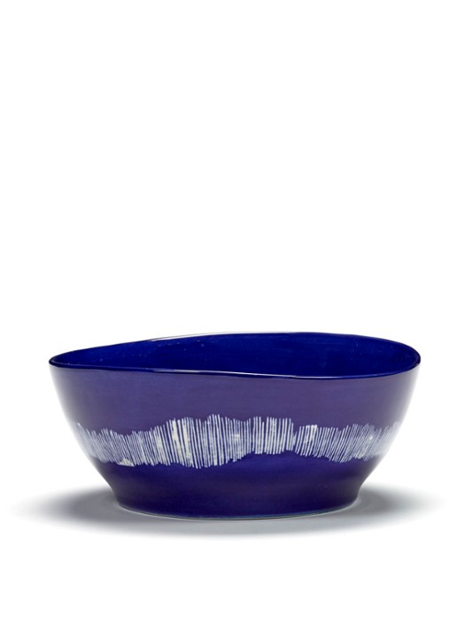 Serax FEAST Lapis Lazuli Swirl-Stripes L kom 18 cm