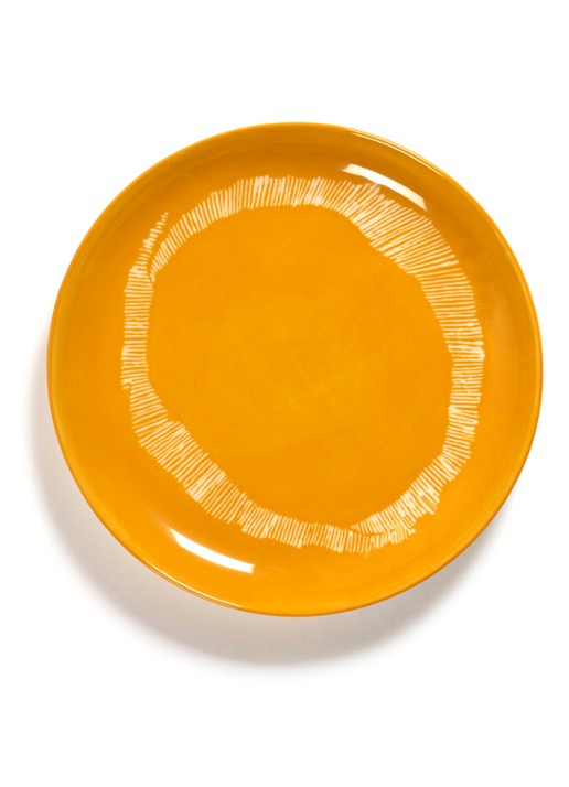 Serax FEAST Sunny Yellow Swirl-Stripes S ontbijtbord 19 cm