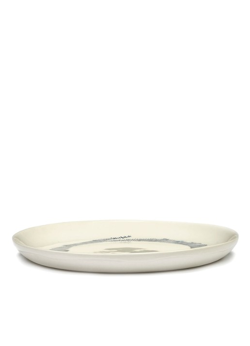 Serax FEAST Swirl-Stripes S ontbijtbord 19 cm - detail 3 gebroken wit