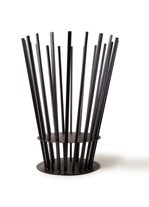 Serax Fisk vuurkorf 80 cm  - voorkant zwart