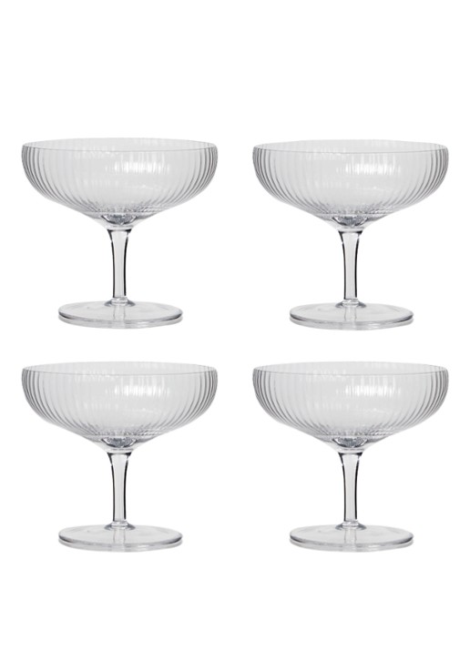 Serax Inku champagneglas set van 4