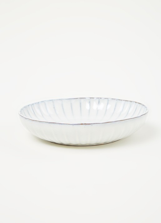 Serax Inku diep bord 19 cm - voorkant 2 wit