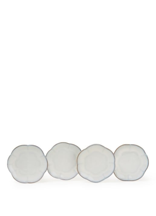 Serax Inku gebaksbordje M 14 cm set van 4 - voorkant wit