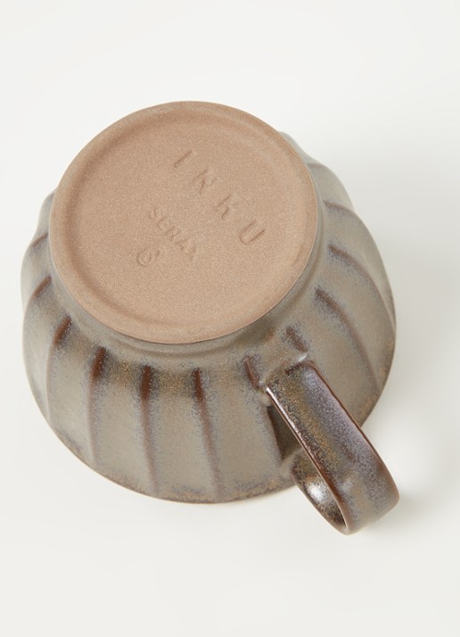 Serax Inku kopje 20 cl - detail bronsgroen