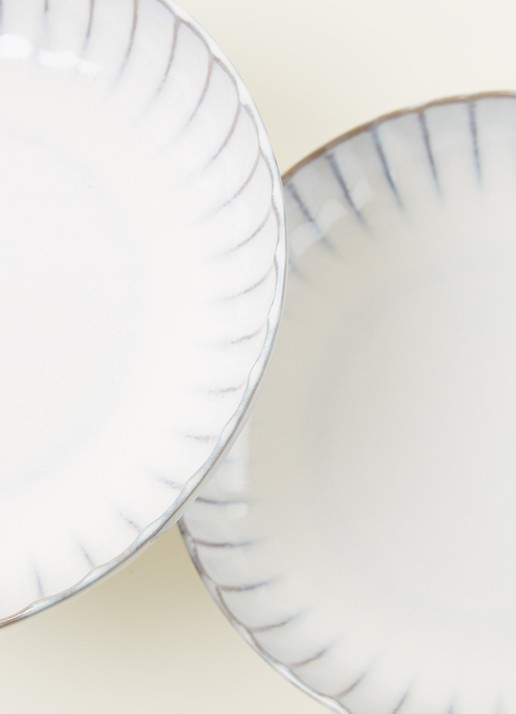 Serax Inku serveerschaal 23 cm set van 2 - detail wit