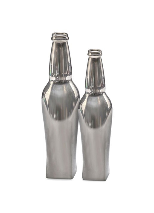 Serax Josephine vaas S 25.6 cm - voorkant 2 zilver