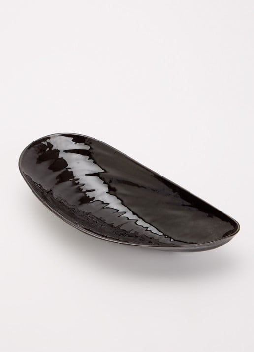 Serax Marcel serveerschaal M 31 cm - voorkant 2 zwart