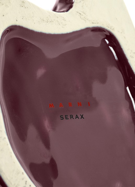 Serax Owl vaas van aardewerk L - detail 4 paars