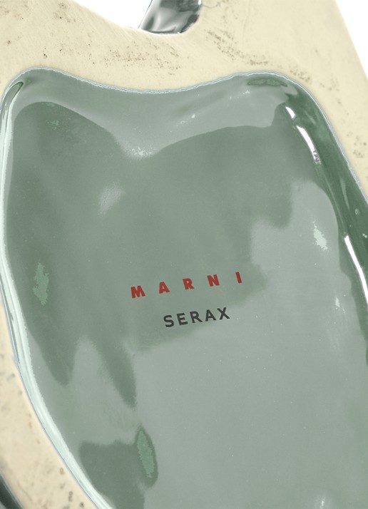 Serax Owl vaas van aardewerk L - detail 4 blauw