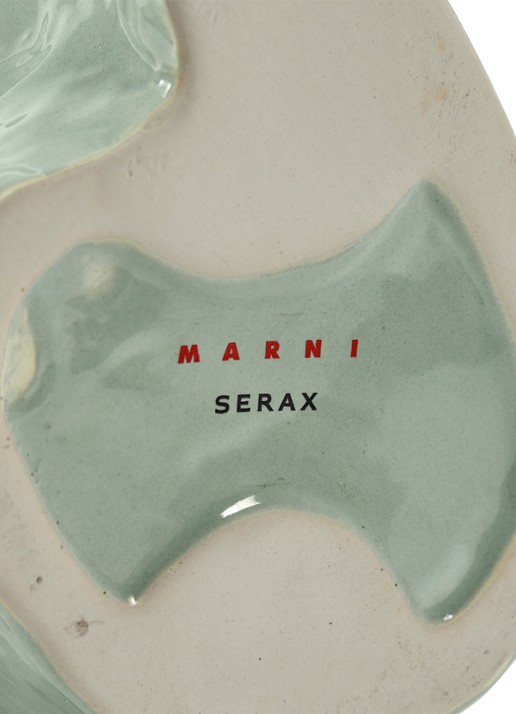 Serax Owl vaas van aardewerk S  - detail 2 lichtblauw