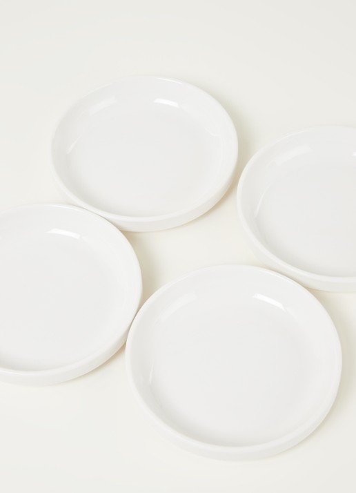 Serax Passe-Partout gebaksbordje 14 cm set van 4 - detail wit