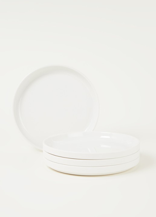Serax Passe-Partout ontbijtbord 22 cm set van 4 - voorkant 2 wit