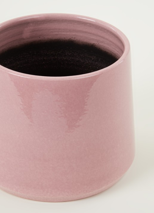 Serax Pot Cone bloempot van keramiek voor binnen - 22 cm - detail roze